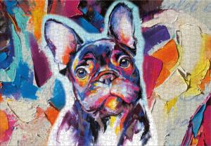 Frenchy Portrait Dogs Jigsaw Puzzle By Lang