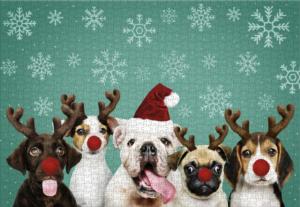 Happy Howl-idays Christmas Jigsaw Puzzle By Turner