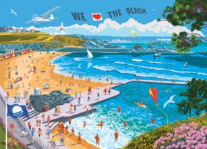 We Love the Beach Seascape / Coastal Living Jigsaw Puzzle By Colorcraft