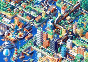 The City is Alive Cities Jigsaw Puzzle By Colorcraft