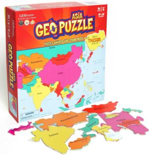 Asia Maps / Geography Children's Puzzles By Geo Toys