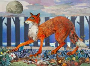The Fox Went Out on a Chilly Night Contemporary & Modern Art Jigsaw Puzzle By Very Good Puzzle