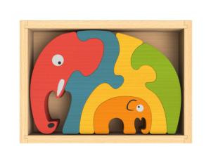 Elephant Family Puzzle Elephants Children's Puzzles By Begin Again