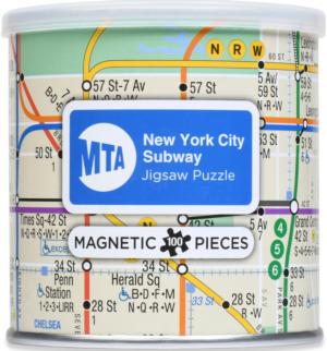 Magnetic Puzzle - New York City Subway Maps & Geography Magnetic Puzzle By Geo Toys