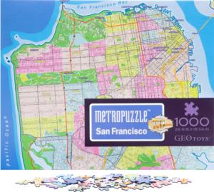 San Francisco MetroPuzzle™ United States Jigsaw Puzzle By Geo Toys