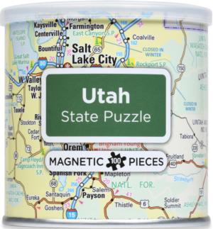 Magnetic Puzzle - Utah Maps & Geography Magnetic Puzzle By Geo Toys