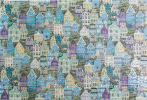 Little Boxes on the Hillside Pattern & Geometric Impossible Puzzle By Puzzledly