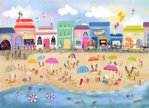 Down the Shore Beach & Ocean Jigsaw Puzzle By Lucky Puzzles