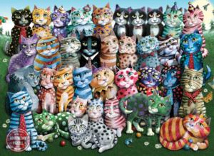 Cat Family Reunion Cats Jigsaw Puzzle By Anatolian