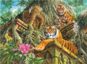 Temple Tigers Tigers Jigsaw Puzzle By Anatolian