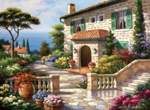 Villa Delle Fontana Cottage / Cabin Jigsaw Puzzle By Anatolian