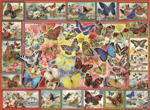 Lots Of Butterflies - Scratch and Dent Collage Jigsaw Puzzle By Perre Group Puzzles