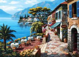 Overlook Café II Seascape / Coastal Living Jigsaw Puzzle By Anatolian