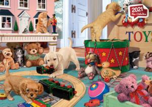 Puppies Play Time Dogs Jigsaw Puzzle By Anatolian
