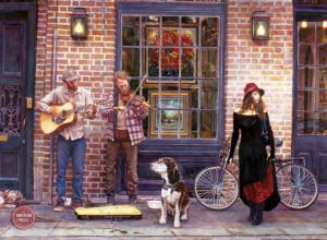 The Sights and Sounds of New Orleans Street Scene Jigsaw Puzzle By Anatolian