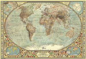 World Map Maps / Geography Jigsaw Puzzle By Anatolian