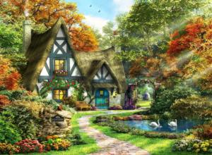 The Autumn Cottage Cabin & Cottage Jigsaw Puzzle By Anatolian