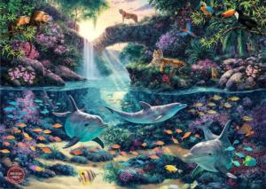 Jungle Paradise Dolphin Jigsaw Puzzle By Anatolian