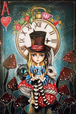 Tea Time with Alice People Jigsaw Puzzle By Magnolia