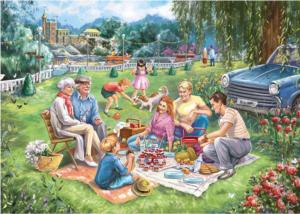 Birthday Picnic People Jigsaw Puzzle By Falcon