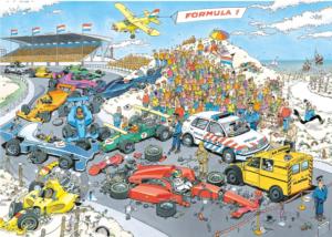 Grand Prix Cartoon Jigsaw Puzzle By Jumbo