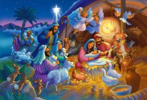 Heavenly Night - Scratch and Dent Christmas Children's Puzzles By Vermont Christmas Company