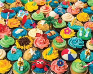 Summer Cupcakes Food and Drink Jigsaw Puzzle By Vermont Christmas Company