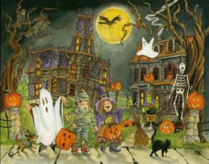 Little Goblins Halloween Jigsaw Puzzle By Vermont Christmas Company