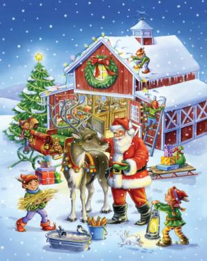Ready Reindeer Christmas Jigsaw Puzzle By Vermont Christmas Company