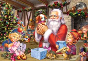 Santa & Friends - Scratch and Dent Christmas Children's Puzzles By Vermont Christmas Company