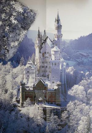 Neuschwanstein Castle in Winter Snow Jigsaw Puzzle By Puzzlelife