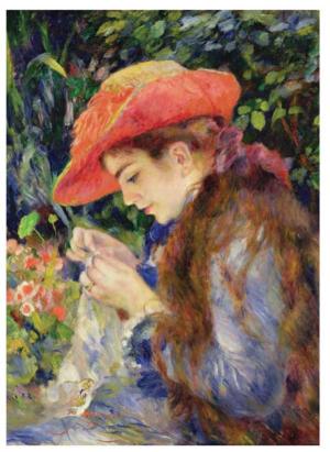 Knitting Marie Fine Art Jigsaw Puzzle By Puzzlelife