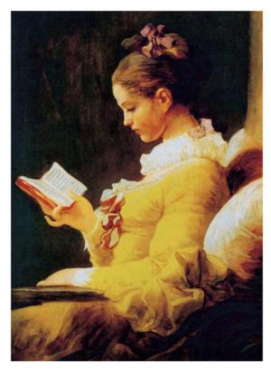 Lady Reads A Book Fine Art Jigsaw Puzzle By Puzzlelife