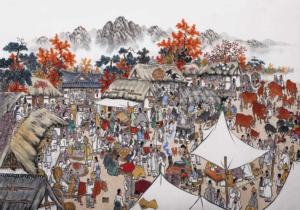 Traditional Market Asian Art Jigsaw Puzzle By Puzzlelife