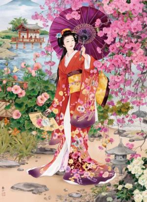 Garden Asian Art Jigsaw Puzzle By Puzzlelife