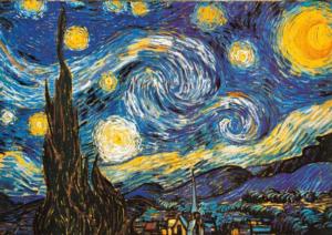 Starry Night Luminous Fine Art Jigsaw Puzzle By Puzzlelife