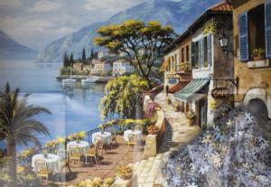Overlook Cafe Beach & Ocean Jigsaw Puzzle By Puzzlelife