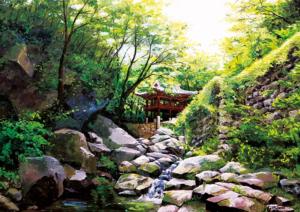 Road To Seonunsa Lakes / Rivers / Streams Jigsaw Puzzle By Puzzlelife