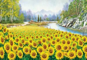 Sunflower In Hometown Sunflower Jigsaw Puzzle By Puzzlelife