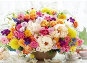 Rainbow Bouquet Flowers Jigsaw Puzzle By Puzzlelife