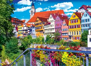 Floral Colorful Town, Tubingen, Germany Photography Jigsaw Puzzle By Kodak