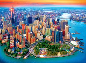 Aerial View Of Manhattan, NYC New York Jigsaw Puzzle By Kodak