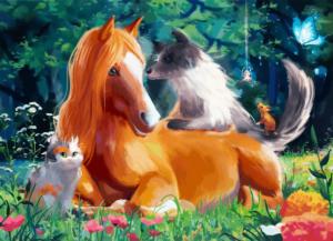 Reunion Horse Jigsaw Puzzle By Brain Tree