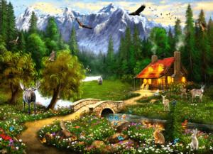 Medieval House Cottage / Cabin Jigsaw Puzzle By Brain Tree