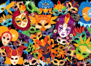 Magic Masks Pattern / Assortment Jigsaw Puzzle By Brain Tree