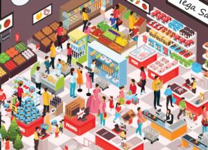 Food Mart Shopping Jigsaw Puzzle By Brain Tree