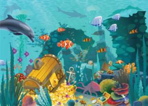 Underwater Treasure Under The Sea Jigsaw Puzzle By Brain Tree