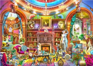 House Library Domestic Scene Jigsaw Puzzle By Brain Tree