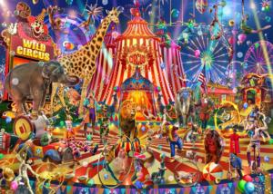 Wild Circus - <strong>Premium Puzzle!</strong> Carnival & Circus Jigsaw Puzzle By Brain Tree