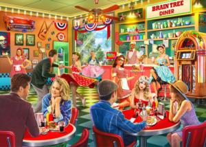 American Party - <strong>Premium Puzzle!</strong> Nostalgic & Retro Jigsaw Puzzle By Brain Tree